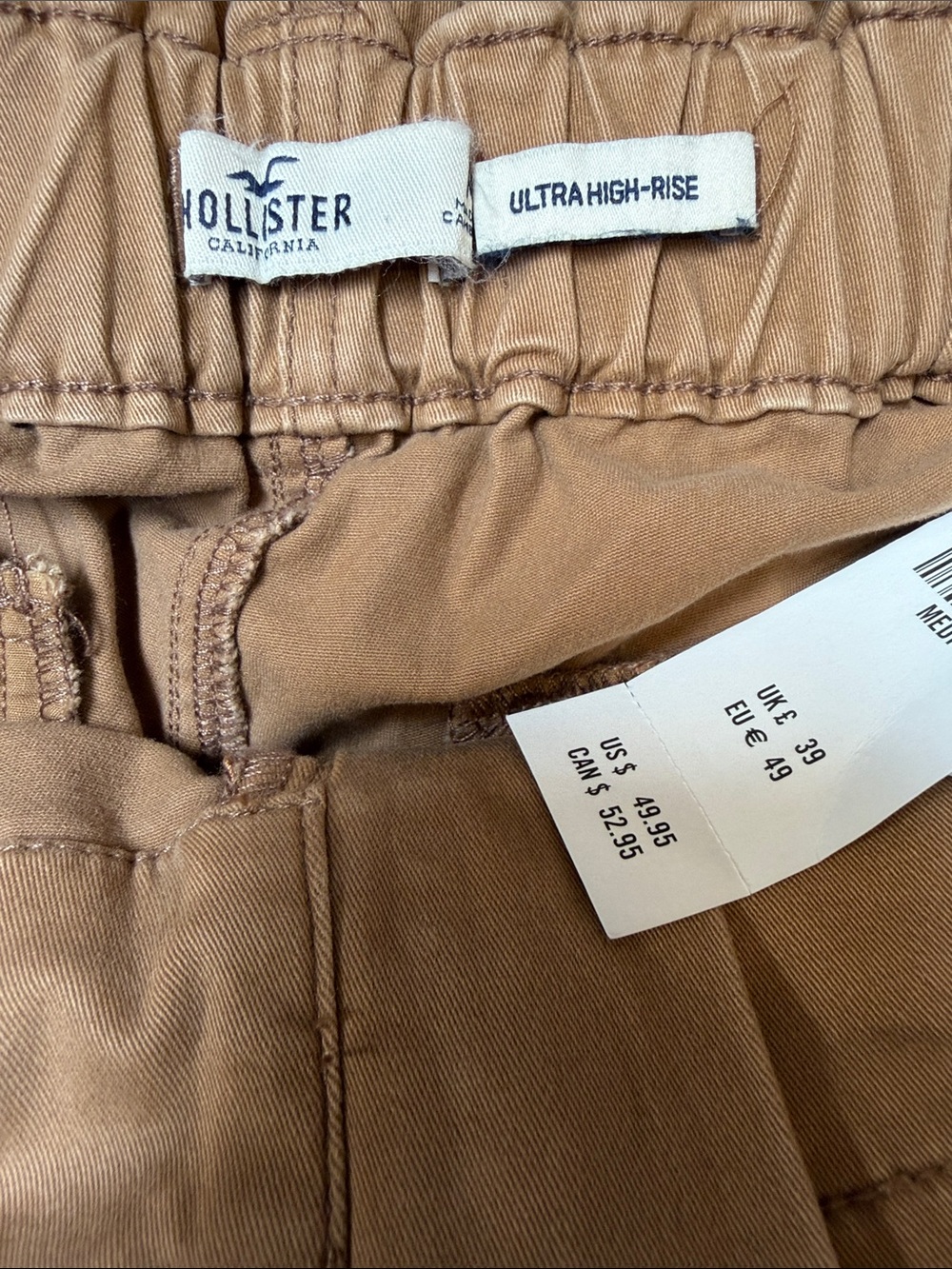 Hollister Men’s Ultra High-Rise Chinos in Tan